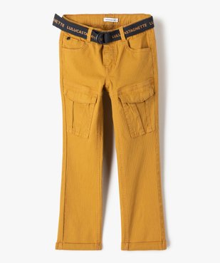 Pantalon garçon forme cargo avec ceinture - LuluCastagnette vue2 - LULUCASTAGNETTE - GEMO