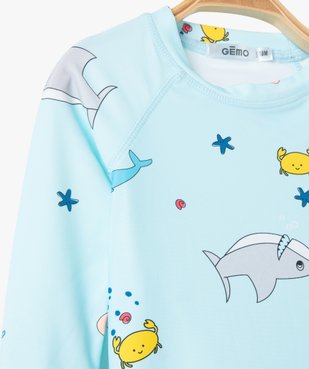 Tee-shirt anti UV bain bébé garçon à motifs marins vue3 - GEMO(BEBE DEBT) - GEMO