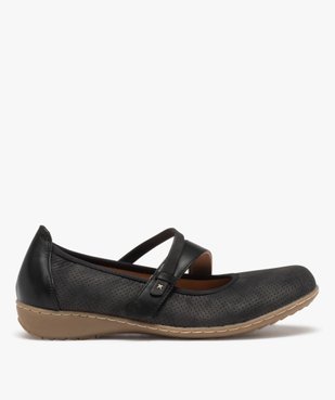 Ballerines femme confort unies à bride scratch vue1 - GEMO(URBAIN) - GEMO