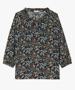 Blouse femme imprimée avec manches 3/4 élastiquées vue4 - GEMO(FEMME PAP) - GEMO