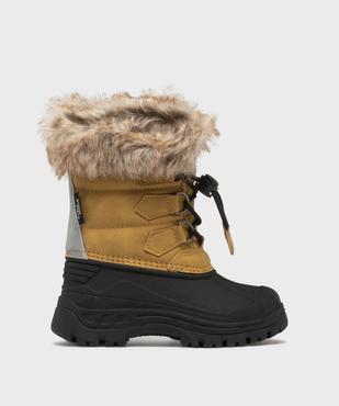 Boots fourrés avec col en fourrure imitation garçon - Buggy vue1 - BUGGY - GEMO