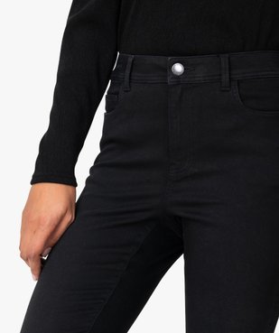 Jean femme skinny taille haute super stretch noir uni vue2 - GEMO(FEMME PAP) - GEMO