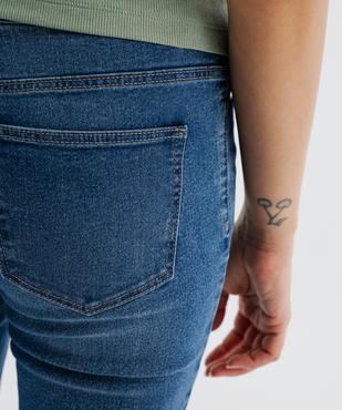 Bermuda en jean extensible à revers femme vue2 - GEMO(FEMME PAP) - GEMO