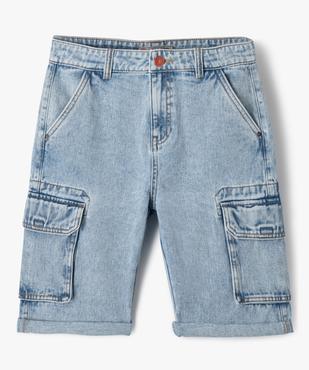 Bermuda en jean coupe cargo garçon - Camps United vue2 - CAMPS - GEMO
