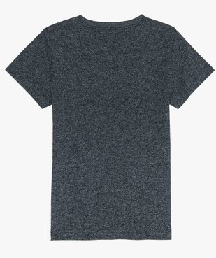 Tee-shirt garçon chiné avec grand motif fluo vue2 - GEMO (ENFANT) - GEMO