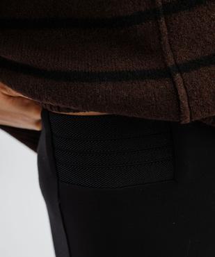 Legging en maille épaisse extensible à taille fantaisie femme vue3 - GEMO(FEMME PAP) - GEMO