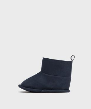 Chaussons boots à scratch doublure chaude bébé vue3 - LITTLE LOVE - GEMO