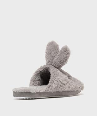 Chaussons mules en fourrure imitation avec oreilles de lapin femme vue5 - GEMO 4G FEMME - GEMO