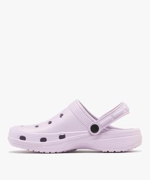 Sabots souples dessus perforé femme  vue3 - GEMO (PLAGE) - GEMO