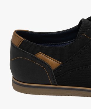 Derbies en toile texturée et détails contrastants homme  vue7 - MARIO BALDANO - GEMO