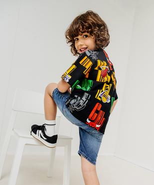 Tee-shirt manches courtes imprimé coupe oversize garçon - NBA vue1 - NBA - GEMO