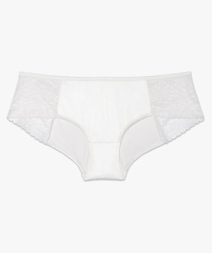 Shorty femme en satin et hanches en dentelle vue4 - GEMO(HOMWR FEM) - GEMO