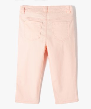 Pantacourt fille en toile extensible vue4 - GEMO 4G FILLE - GEMO