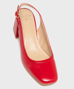 Escarpins slingback à bout carré femme - Follow Me vue5 - FOLLOW ME - GEMO