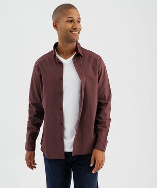 Chemise manches longues à micro-motifs homme vue1 - GEMO 4G HOMME - GEMO