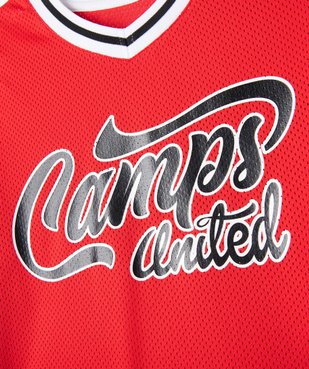 Tee-shirt à manches courtes en maille ajourée fille - Camps United vue3 - CAMPS UNITED - GEMO