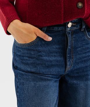 Jean extra wide leg taille normal en denim léger femme vue2 - GEMO 4G FEMME - GEMO