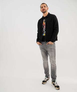 Jean slim en coton stretch homme vue5 - GEMO 4G HOMME - GEMO