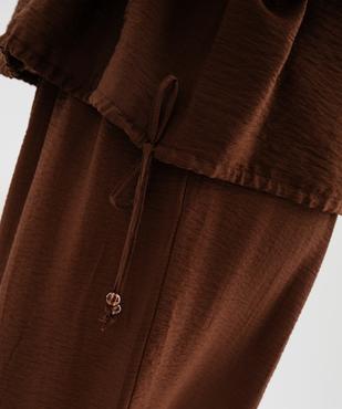 Gilet manches courtes en maille ajourée femme grande taille vue2 - GEMO 4G GT - GEMO