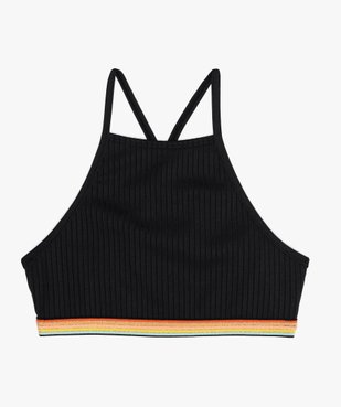 Brassière de bain fille en matière côtelée vue1 - GEMO (JUNIOR) - GEMO