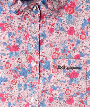 Chemise à col froncé à motifs fleuris fille - LuluCastagnette vue2 - LULUCASTAGNETTE - GEMO