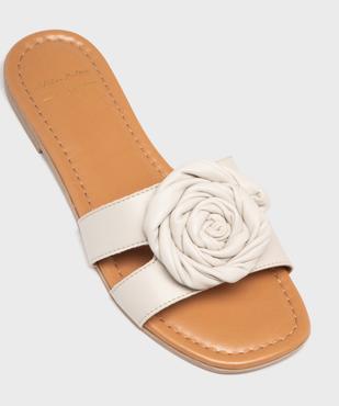 Mules plates à fleur en relief femme vue5 - VALENTINA BALDA - GEMO