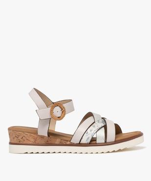Sandales à brides avec talon compensé femme - Valentina Baldano vue1 - VALENTINA BALDA - GEMO