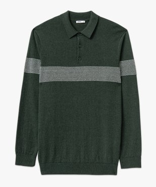 Pulle fine maille à col polo homme vue4 - GEMO (HOMME) - GEMO