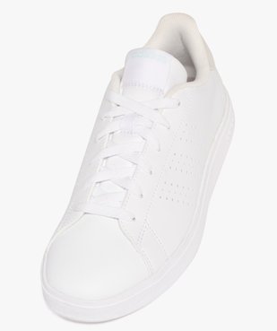 Baskets retro tennis unies à lacets femme – Adidas vue9 - ADIDAS - GEMO