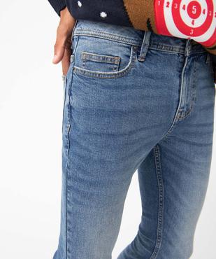 Jean homme coupe Skinny délavé  vue2 - GEMO 4G HOMME - GEMO