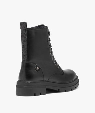 Boots femmes unies avec intérieur fourré et à semelle crantée vue4 - GEMO (CASUAL) - GEMO