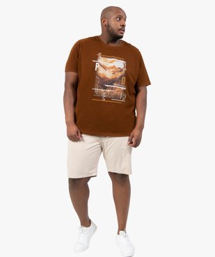 Tee-shirt homme grande taille avec motif montagne vue5 - GEMO (G TAILLE) - GEMO