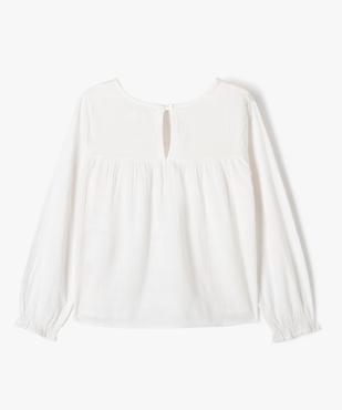 Chemise manches longues avec haut smoké fille - LuluCastagnette vue4 - LULUCASTAGNETTE - GEMO