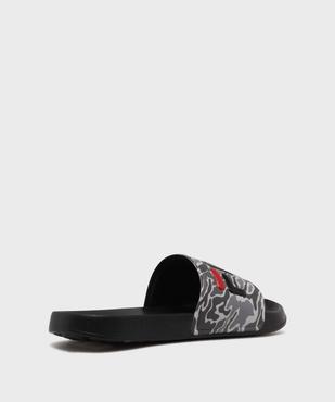 Mules de piscine à large bride imprimée garçon - FILA vue4 - FILA - GEMO