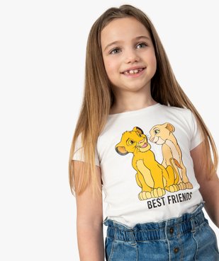 Tee-shirt fille manches courtes Le Roi Lion - Disney vue1 - DISNEY DTR - GEMO