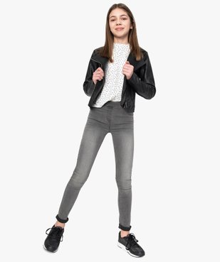 Jegging fille en stretch confortable vue5 - GEMO C4G FILLE - GEMO