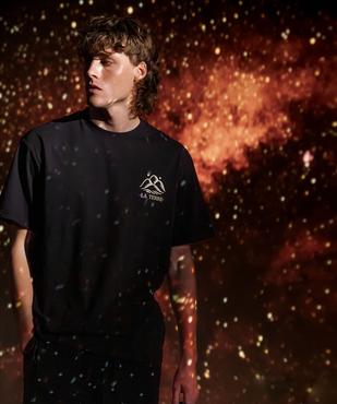 Tee-shirt avec motif poitrine et dos mixte vue2 - GEMO 4G FEMME - GEMO