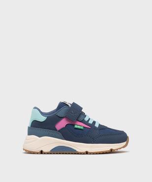 Baskets en toile à scratch fille - Kickers vue1 - KICKERS - GEMO