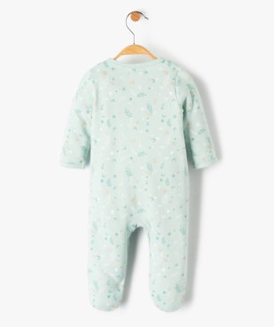 Pyjama bébé à motifs fleuris avec doublure chaude vue3 - GEMO(BB COUCHE) - GEMO