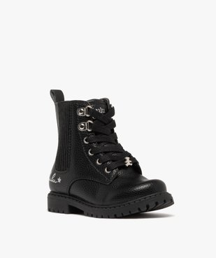 Boots fille unies Chelsea à semelle crantée - LuluCastagnette du 25 au 30 vue2 - LULU CASTAGNETT - GEMO