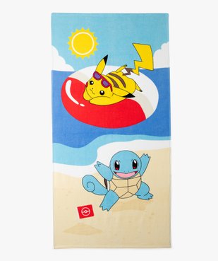 Serviette de bain Pikachu et Carapuce - Pokemon vue1 - POKEMON - GEMO