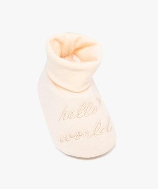 Chaussons de naissance boots moelleux bébé vue5 - LITTLE LOVE GEMO FOR GOOD - GEMO