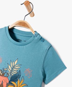 Tee-shirt imprimé manches courtes bébé garçon vue2 - GEMO(BEBE DEBT) - GEMO