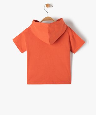 Tee-shirt bébé garçon à capuche avec motif Mickey - Disney vue3 - DISNEY DTR - GEMO