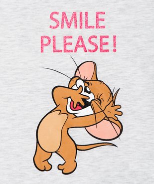 Tee-shirt fille imprimé paillettes - Tom & Jerry vue2 - TOM ET JERRY - GEMO