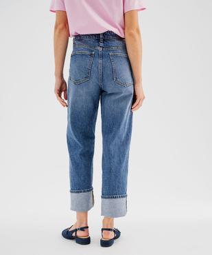 Jean cropped straight taille normale femme vue2 - GEMO 4G FEMME - GEMO