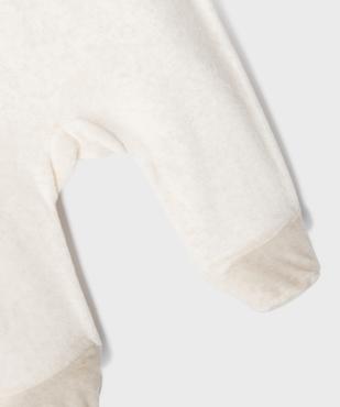 Pyjama 2 pièces en velours à motif zèbre bébé garçon vue4 - GEMO 4G BEBE - GEMO