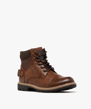 Boots à lacets avec col textile homme - Lee Cooper vue3 - LEE COOPER - GEMO