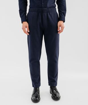 Pantalon en maille sergée casual homme vue1 - GEMO (HOMME) - GEMO