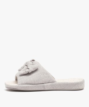 Chaussons femme mules plates moelleuses avec noeud vue3 - BEPPI - GEMO